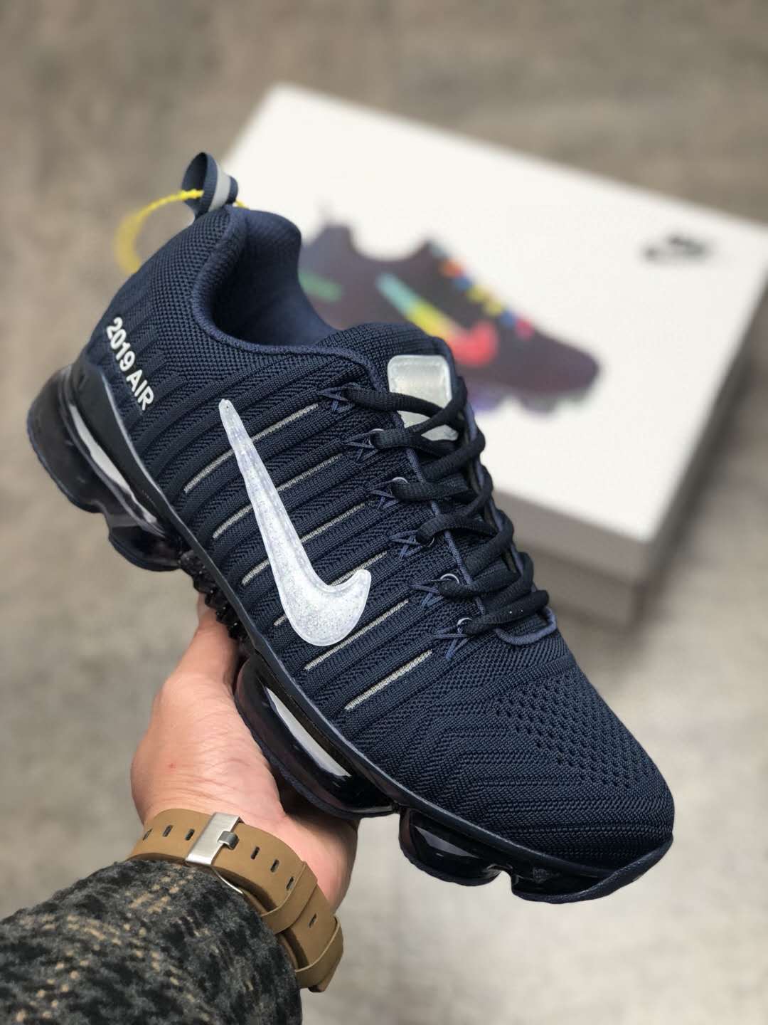 Men 2019 Nike Air Max Ferrari 1 Sea Blue White Shoes